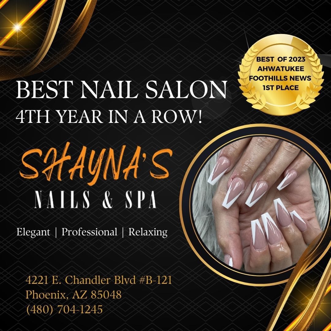 Award for Shayna's Nails & Spa